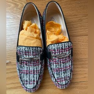 TOD’s tweed loafer moccasins size 36